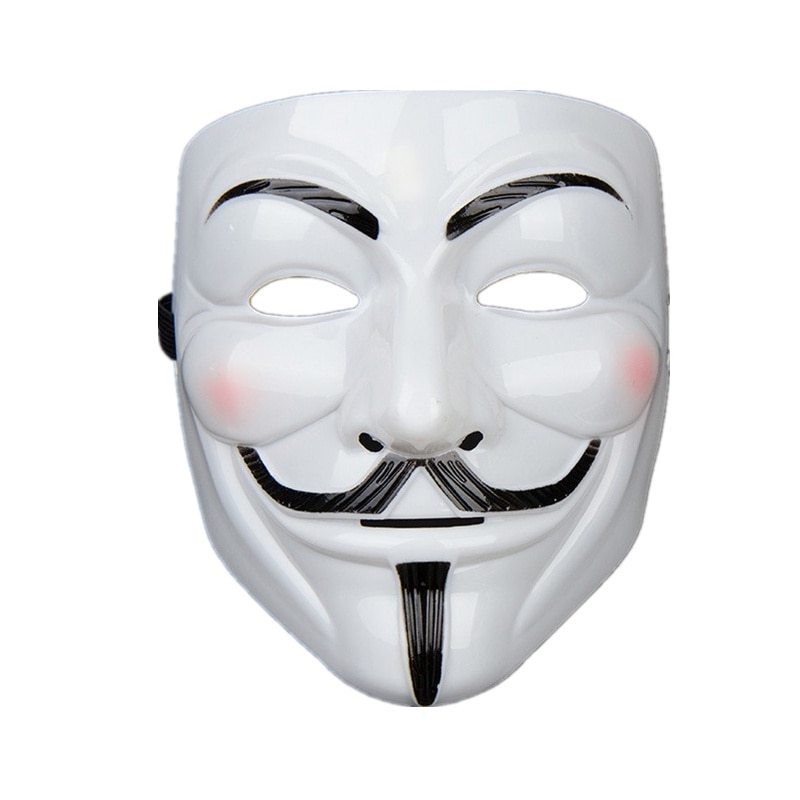  ũ V öƽ  Ƽ ũ Vendetta ȣ ũ for ο Ǯ ̽ Ƽ ũ ִ ũ/Plastic white party masks for Guy Fawkes V for Vendetta horror mask for Adu
